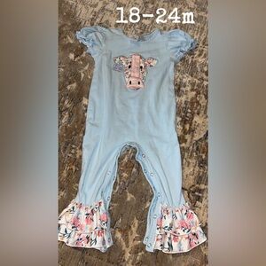 Marie Nicole clothing cow romper